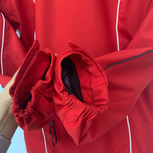Gore Bike Wear Windstopper Active Shell Red Cyclist Jacket Multi Pocket Sz Small - Picture 12 of 15